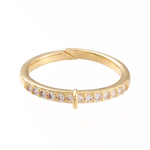 PandaHall Brass Cuff Finger Ring Settings, Loop Ring Base, with Micro Pave Clear Cubic Zirconia, Long-Lasting Plated, Golden, Size 7, 17mm...
PandaHall Brass Cuff Finger Ring Settings, Loop Ring Base, with Micro Pave Clear Cubic Zirconia, Long-Lasting Plated, Golden, Size 7, 17mm...