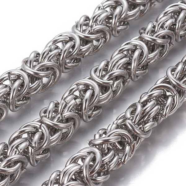 PandaHall 304 Stainless Steel Byzantine Chains, Unwelded, Stainless Steel Color, 11~11.5mm 304 Stainless Steel
PandaHall 304 Stainless Steel Byzantine Chains, Unwelded, Stainless Steel Color, 11~11.5mm 304 Stainless Steel