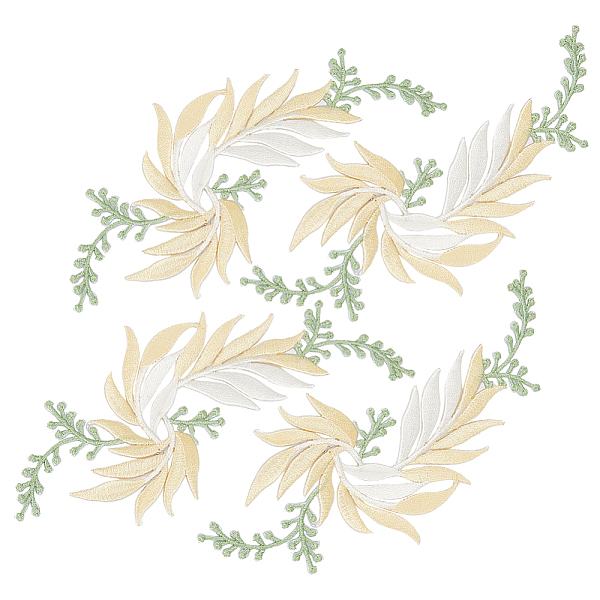 PandaHall Gorgecraft 4Pcs 2 Styles Polyester Embroidery Appliques, Costume Hat Bag Ornament Accessories, Flower, Champagne Yellow...
PandaHall Gorgecraft 4Pcs 2 Styles Polyester Embroidery Appliques, Costume Hat Bag Ornament Accessories, Flower, Champagne Yellow...