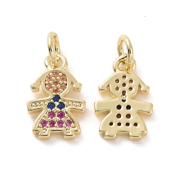PandaHall Brass Micro Pave Colorful Cubic Zirconia Charms, with Jump Ring, Girl, Real 18K Gold Plated, 13x8.5x1.5mm, Hole: 1.4mm Brass+Cubic...
PandaHall Brass Micro Pave Colorful Cubic Zirconia Charms, with Jump Ring, Girl, Real 18K Gold Plated, 13x8.5x1.5mm, Hole: 1.4mm Brass+Cubic...
