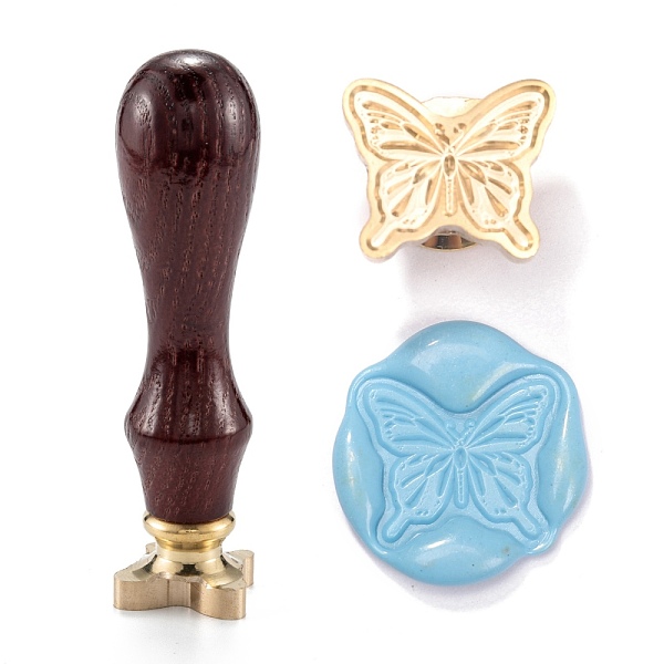 PandaHall DIY Scrapbook, Brass Wax Seal Stamp and Wood Handle Sets, Butterfly Pattern, 8.7cm, Stamps: 18x21x14mm, Handle: 78x22mm Wood...
PandaHall DIY Scrapbook, Brass Wax Seal Stamp and Wood Handle Sets, Butterfly Pattern, 8.7cm, Stamps: 18x21x14mm, Handle: 78x22mm Wood...