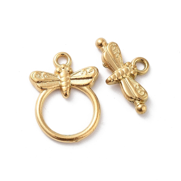 PandaHall Ion Plating(IP) 304 Stainless Steel Toggle Clasps, Butterfly, Real 18K Gold Plated, 19x14x2mm, Hole: 1.6mm, Bar: 10x17.5x2mm, Hole...
PandaHall Ion Plating(IP) 304 Stainless Steel Toggle Clasps, Butterfly, Real 18K Gold Plated, 19x14x2mm, Hole: 1.6mm, Bar: 10x17.5x2mm, Hole...