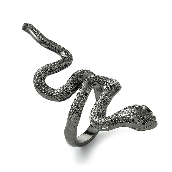 PandaHall Snake Alloy Wrap Open Cuff Rings, Lead Free & Cadmium Free, Gunmetal, 4~55mm, Inner Diameter: 19mm Alloy Snake
PandaHall Snake Alloy Wrap Open Cuff Rings, Lead Free & Cadmium Free, Gunmetal, 4~55mm, Inner Diameter: 19mm Alloy Snake
