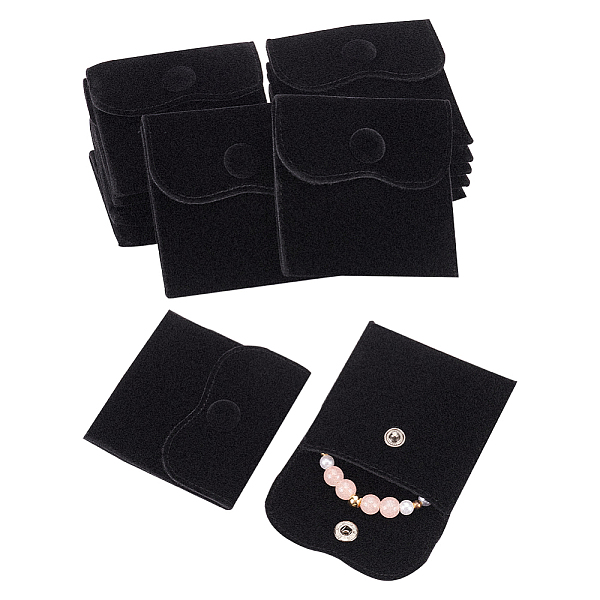 PandaHall 24 Pcs Microfiber Jewelry Pouch, 6.9x6.9cm Velvet Cloth Jewelry Storage Bags with Snap Button Wedding Gift Bags for Earrings..., Black
PandaHall 24 Pcs Microfiber Jewelry Pouch, 6.9x6.9cm Velvet Cloth Jewelry Storage Bags with Snap Button Wedding Gift Bags for Earrings..., Black