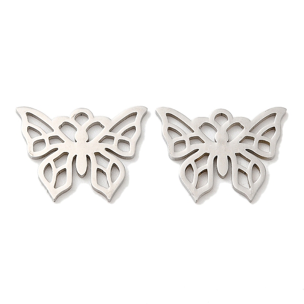 PandaHall 201 Stainless Steel Pendants, Hollow, Butterfly Charm, Stainless Steel Color, 12x15.5x1mm, Hole: 1.2mm 201 Stainless Steel...
PandaHall 201 Stainless Steel Pendants, Hollow, Butterfly Charm, Stainless Steel Color, 12x15.5x1mm, Hole: 1.2mm 201 Stainless Steel...