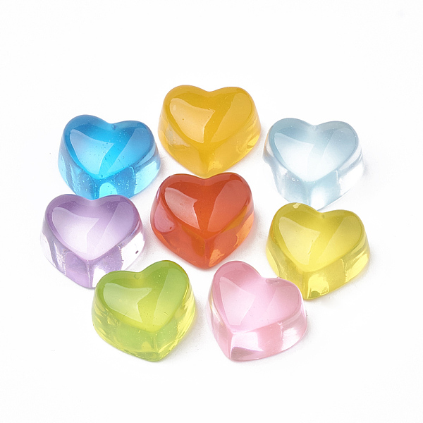 PandaHall Transparent Resin Cabochons, Heart, Mixed Color, 14x16x10mm Resin Heart Multicolor
PandaHall Transparent Resin Cabochons, Heart, Mixed Color, 14x16x10mm Resin Heart Multicolor