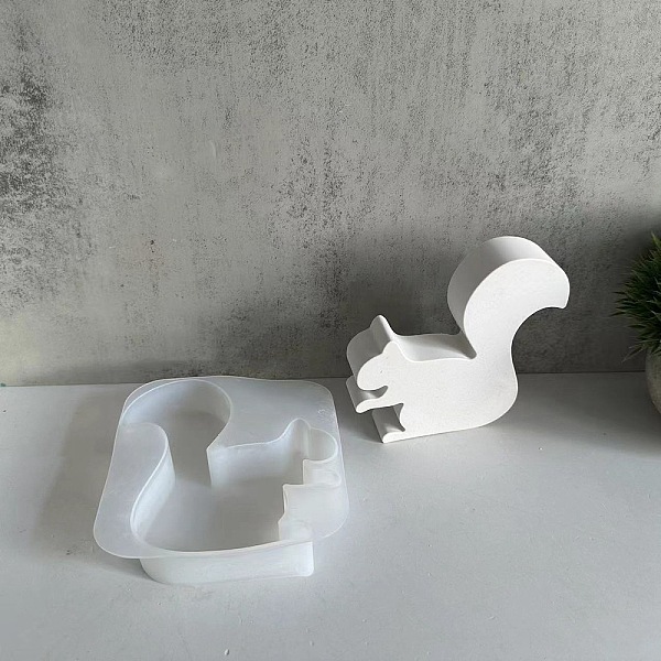 PandaHall Animal Candle Holder Silhouette Silicone Molds, For Candle Making, Squirrel, 11.3x12.3x2.7cm Silicone Squirrel
PandaHall Animal Candle Holder Silhouette Silicone Molds, For Candle Making, Squirrel, 11.3x12.3x2.7cm Silicone Squirrel