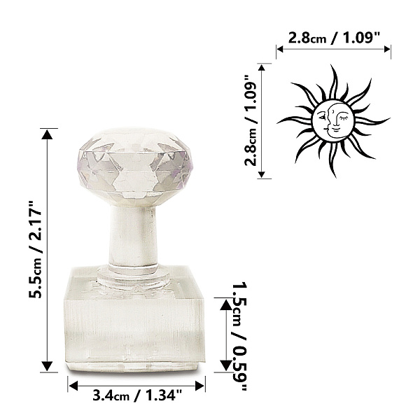 PandaHall CRASPIRE Soap Making Mould Sun and Moon Design Handmade Acrylic Stamp Stamping Soap Mould Craft 1.34" Soap Embossing Stamp for...
PandaHall CRASPIRE Soap Making Mould Sun and Moon Design Handmade Acrylic Stamp Stamping Soap Mould Craft 1.34" Soap Embossing Stamp for...