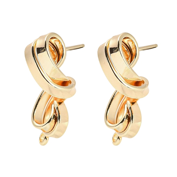 PandaHall Brass Stud Earrings Findings, with Loops, Twist, Real 18K Gold Plated, 28x10mm, Hole: 1.4mm, Pin: 10x0.8mm Brass Twist
PandaHall Brass Stud Earrings Findings, with Loops, Twist, Real 18K Gold Plated, 28x10mm, Hole: 1.4mm, Pin: 10x0.8mm Brass Twist