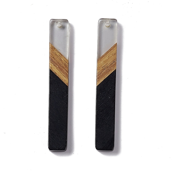 PandaHall Opaque Resin & Walnut Wood Big Pendants, Rectangle Charms, Black, 52x7x3.5mm, Hole: 1.8mm Resin+Wood Rectangle Black
PandaHall Opaque Resin & Walnut Wood Big Pendants, Rectangle Charms, Black, 52x7x3.5mm, Hole: 1.8mm Resin+Wood Rectangle Black