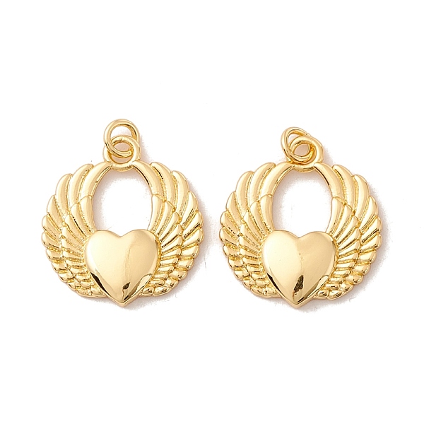 PandaHall Brass Pendants, with Jump Rings, Cadmium Free & Lead Free, Long-Lasting Plated, Heart with Wing, Real 18K Gold Plated, 20.5x19x3mm...
PandaHall Brass Pendants, with Jump Rings, Cadmium Free & Lead Free, Long-Lasting Plated, Heart with Wing, Real 18K Gold Plated, 20.5x19x3mm...