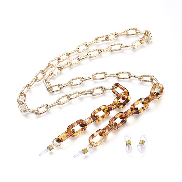 PandaHall Aluminum Paperclip Chain Eyeglasses Chains, Neck Strap for Eyeglasses, with Transparent Acrylic Linking Rings and Rubber Loop Ends..., Gold
PandaHall Aluminum Paperclip Chain Eyeglasses Chains, Neck Strap for Eyeglasses, with Transparent Acrylic Linking Rings and Rubber Loop Ends..., Gold