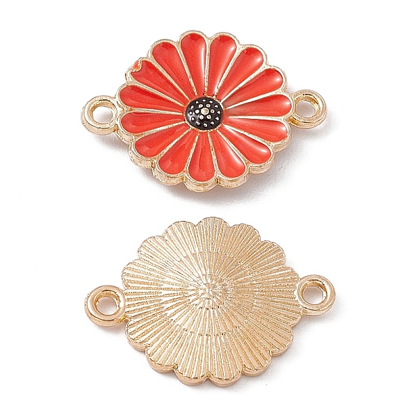 PandaHall Alloy Enamel Connector Charms, Flower Links, Light Gold, Orange Red, 15x20x2mm, Hole: 1.6mm Alloy+Enamel Flower
PandaHall Alloy Enamel Connector Charms, Flower Links, Light Gold, Orange Red, 15x20x2mm, Hole: 1.6mm Alloy+Enamel Flower