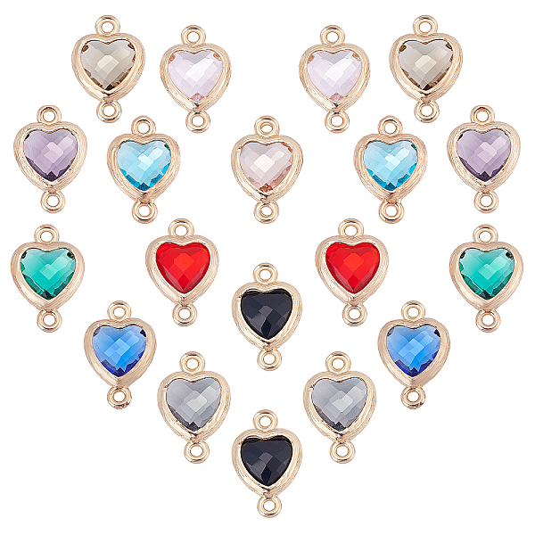 PandaHall UNICRAFTALE 20Pcs 10 Colors Heart Rhinestone Charms Heart Glass Connector Charms 15x10x3mm Heart Crystal Pendants Brass Links..., Multicolor
PandaHall UNICRAFTALE 20Pcs 10 Colors Heart Rhinestone Charms Heart Glass Connector Charms 15x10x3mm Heart Crystal Pendants Brass Links..., Multicolor