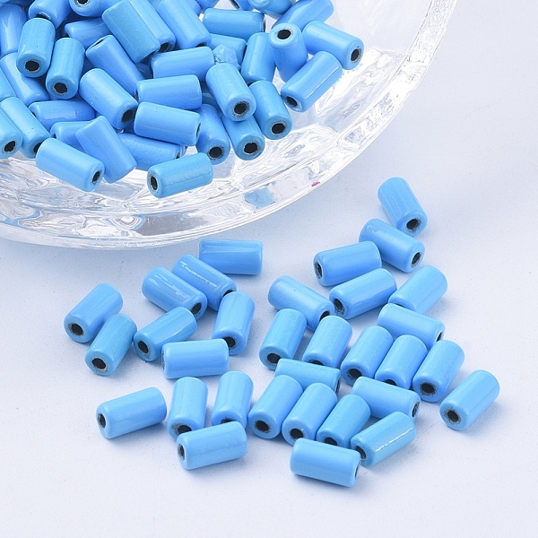PandaHall Spray Painted Alloy Beads, Tube, Sky Blue, 6x3mm, Hole: 1.2mm Alloy Column Blue
PandaHall Spray Painted Alloy Beads, Tube, Sky Blue, 6x3mm, Hole: 1.2mm Alloy Column Blue