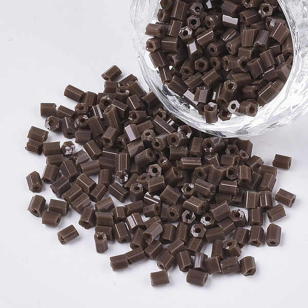 PandaHall 8/0Two Cut Glass Seed Beads, Hexagon, Opaque Colours, Coconut Brown, 2.5~3x2.5mm, Hole: 0.9mm, about 15000pcs/bag Glass Brown
PandaHall 8/0Two Cut Glass Seed Beads, Hexagon, Opaque Colours, Coconut Brown, 2.5~3x2.5mm, Hole: 0.9mm, about 15000pcs/bag Glass Brown