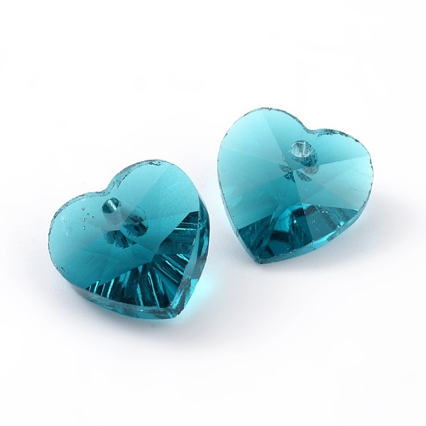 PandaHall Romantic Valentines Ideas Glass Charms, Faceted Heart Charm, Medium Turquoise, 10x10x5mm, Hole: 1mm Glass Heart Cyan
PandaHall Romantic Valentines Ideas Glass Charms, Faceted Heart Charm, Medium Turquoise, 10x10x5mm, Hole: 1mm Glass Heart Cyan