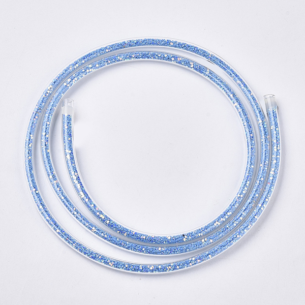 PandaHall Eco-Friendly PVC Synthetic Rubber Cord, with Paillette/Sequins Inside, Deep Sky Blue, 6mm, about 0.98~1.31 yards(0.9~1.2m)/strand...
PandaHall Eco-Friendly PVC Synthetic Rubber Cord, with Paillette/Sequins Inside, Deep Sky Blue, 6mm, about 0.98~1.31 yards(0.9~1.2m)/strand...