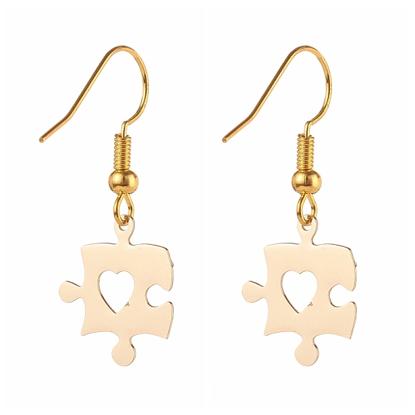 PandaHall Brass Best Friend Dangle Earrings for Friendship Gifts, Puzzle Piece, Light Gold, 33.5mm, Pin: 0.6mm Brass
PandaHall Brass Best Friend Dangle Earrings for Friendship Gifts, Puzzle Piece, Light Gold, 33.5mm, Pin: 0.6mm Brass