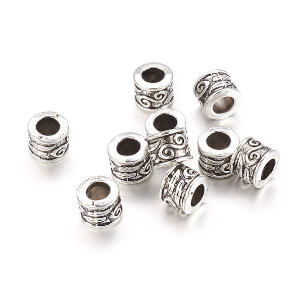PandaHall Large Hole Beads, Tibetan Style European Beads, Lead Free and Cadmium Free, Column, Antique Silver, 8.5x7mm, Hole: 5mm Alloy...
PandaHall Large Hole Beads, Tibetan Style European Beads, Lead Free and Cadmium Free, Column, Antique Silver, 8.5x7mm, Hole: 5mm Alloy...