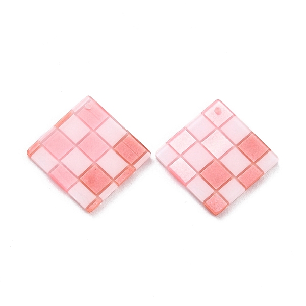 PandaHall Checkerboard Style Rhombus Acrylic Pendants, Pink, 28x28x2.5mm, Hole: 1.2mm Acrylic Rhombus Pink
PandaHall Checkerboard Style Rhombus Acrylic Pendants, Pink, 28x28x2.5mm, Hole: 1.2mm Acrylic Rhombus Pink