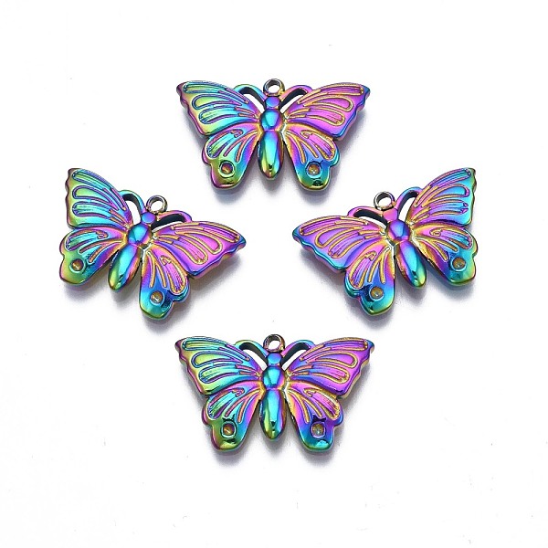 PandaHall Rack Plating Rainbow Color 304 Stainless Steel Pendant Rhinestone Settings, Butterfly, 13x21.5x2.5mm, Hole: 1.4mm, Fit For 1.2mm...
PandaHall Rack Plating Rainbow Color 304 Stainless Steel Pendant Rhinestone Settings, Butterfly, 13x21.5x2.5mm, Hole: 1.4mm, Fit For 1.2mm...