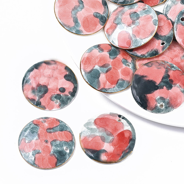 PandaHall Handmade Porcelain Pendants, Ornamental with Gold, Flat Round, Colorful, 39x4.5mm, Hole: 2.5mm Porcelain Flat Round
PandaHall Handmade Porcelain Pendants, Ornamental with Gold, Flat Round, Colorful, 39x4.5mm, Hole: 2.5mm Porcelain Flat Round
