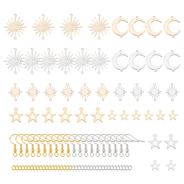 PandaHall BENECREAT DIY Sun & Moon & Star Earring Making Kit, Including Brass Link Connectors & Charms, 304 Stainless Steel Pendants, Iron...
PandaHall BENECREAT DIY Sun & Moon & Star Earring Making Kit, Including Brass Link Connectors & Charms, 304 Stainless Steel Pendants, Iron...