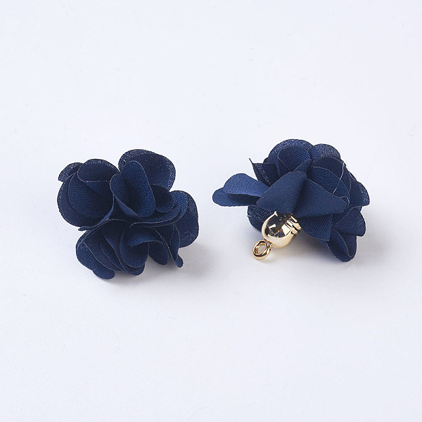 PandaHall Cloth Pendant Decorations, with Acrylic Findings, Flower, Prussian Blue, 25~30x28~35mm, Hole: 2mm Cloth Flower
PandaHall Cloth Pendant Decorations, with Acrylic Findings, Flower, Prussian Blue, 25~30x28~35mm, Hole: 2mm Cloth Flower