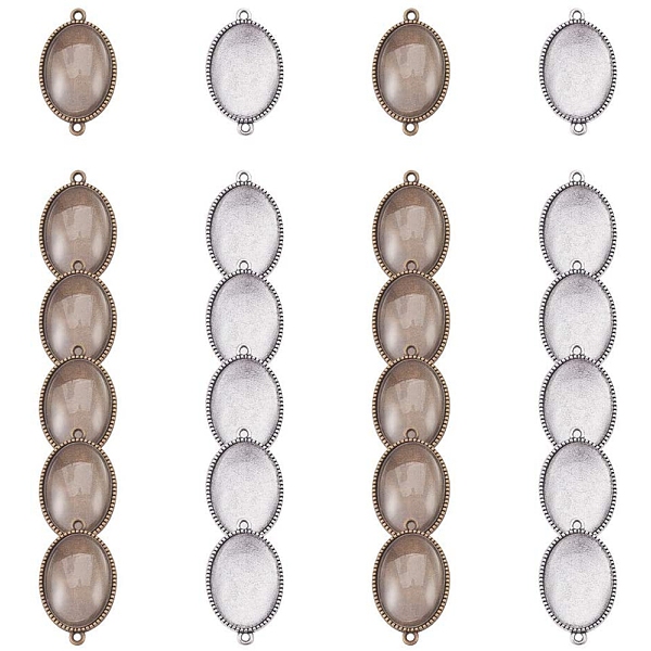 PandaHall 24Sets 2 Colors Oval Double Holes Bracelet Connector Blanks Bezel Pendant Trays Cabochon Settings With Glass Cabochon Cameo..., Clear
PandaHall 24Sets 2 Colors Oval Double Holes Bracelet Connector Blanks Bezel Pendant Trays Cabochon Settings With Glass Cabochon Cameo..., Clear