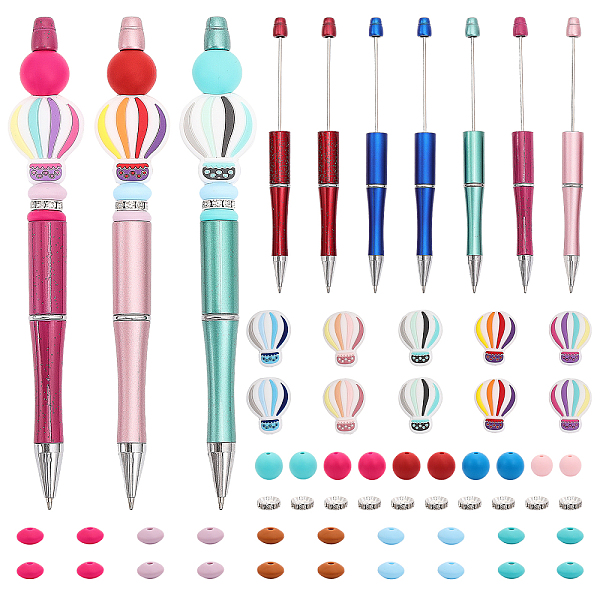 PandaHall CHGCRAFT DIY Hot Air Balloon Beadable Pen Making Kit, Including Silicone & Rhinestone Spacer Beads, Ball-Point Pens, Mixed Color..., Multicolor
PandaHall CHGCRAFT DIY Hot Air Balloon Beadable Pen Making Kit, Including Silicone & Rhinestone Spacer Beads, Ball-Point Pens, Mixed Color..., Multicolor