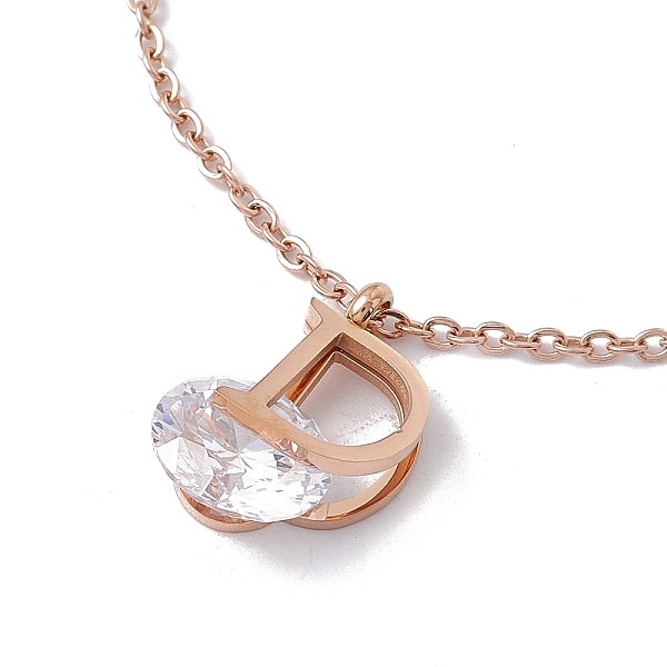PandaHall Crystal Rhinestone Initial Letter D Pendant Necklace, Ion Plating(IP) 304 Stainless Steel Jewelry for Women, Rose Gold, 15.79 inch..., Clear
PandaHall Crystal Rhinestone Initial Letter D Pendant Necklace, Ion Plating(IP) 304 Stainless Steel Jewelry for Women, Rose Gold, 15.79 inch..., Clear
