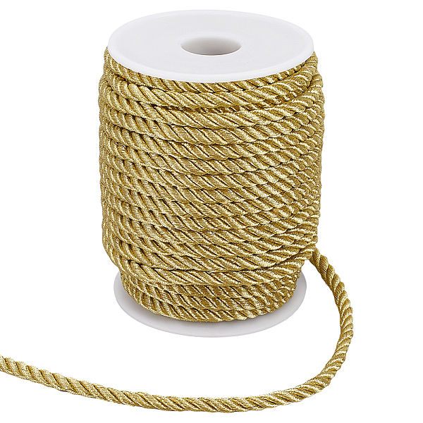 PandaHall GORGECRAFT 60 Feet 6mm Cord Trim Gold Decorative Rope 3 Strand Braided Silk Thread Satin Shiny Honor Cord for Home Decor Curtain...
PandaHall GORGECRAFT 60 Feet 6mm Cord Trim Gold Decorative Rope 3 Strand Braided Silk Thread Satin Shiny Honor Cord for Home Decor Curtain...
