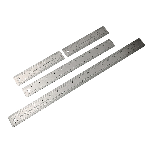 PandaHall AHADEMAKER 4Pcs 3 Style Stainless Steel Rulers, Sewing Tools, with Anti-Slip Cork Bottom, Rectangle, Stainless Steel Color...
PandaHall AHADEMAKER 4Pcs 3 Style Stainless Steel Rulers, Sewing Tools, with Anti-Slip Cork Bottom, Rectangle, Stainless Steel Color...