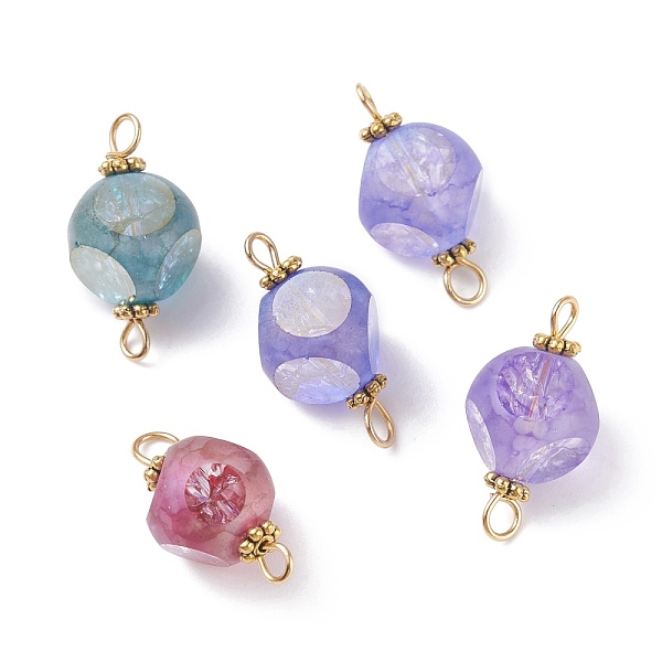 PandaHall Electroplated Glass Links Connectors, with Brass & Alloy Findings, Faceted, Cube, Mixed Color, 22~22.5x12mm, Hole: 2.5~3mm Glass..., Multicolor
PandaHall Electroplated Glass Links Connectors, with Brass & Alloy Findings, Faceted, Cube, Mixed Color, 22~22.5x12mm, Hole: 2.5~3mm Glass..., Multicolor