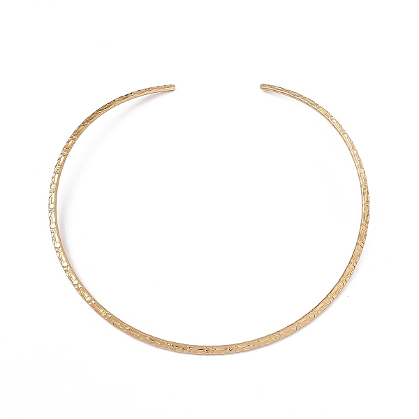 PandaHall Vacuum Plating 304 Stainless Steel Hammered Wire Necklace Making, Rigid Necklaces, Minimalist Choker, Cuff Collar, Golden, 0.38cm...
PandaHall Vacuum Plating 304 Stainless Steel Hammered Wire Necklace Making, Rigid Necklaces, Minimalist Choker, Cuff Collar, Golden, 0.38cm...