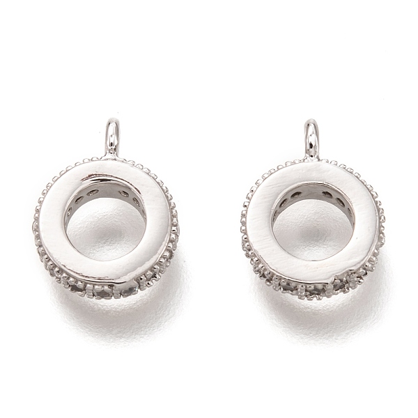 PandaHall Brass Micro Pave Clear Cubic Zirconia Charms, Cadmium Free & Lead Free, Long-Lasting Plated, Donut, Platinum, 11x8.5x3mm, Hole...
PandaHall Brass Micro Pave Clear Cubic Zirconia Charms, Cadmium Free & Lead Free, Long-Lasting Plated, Donut, Platinum, 11x8.5x3mm, Hole...