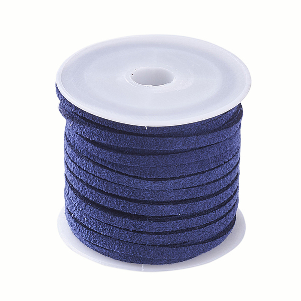 PandaHall 3x1.5mm Flat Faux Suede Cord, Faux Suede Lace, Marine Blue, about 5.46 yards(5m)/roll Faux Suede Blue
PandaHall 3x1.5mm Flat Faux Suede Cord, Faux Suede Lace, Marine Blue, about 5.46 yards(5m)/roll Faux Suede Blue