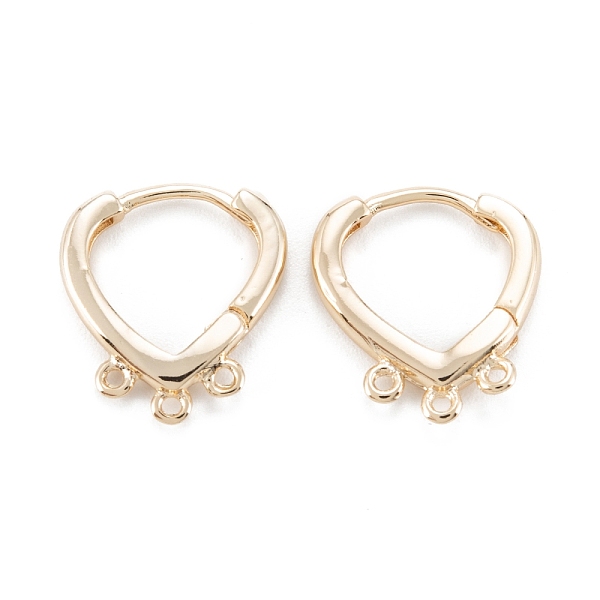 PandaHall Brass Hoop Earring Findings, with Horizontal Loop, Triangle, Real 14K Gold Plated, 16x15x2.5mm, Hole: 1mm, Pin: 0.7mm Brass
PandaHall Brass Hoop Earring Findings, with Horizontal Loop, Triangle, Real 14K Gold Plated, 16x15x2.5mm, Hole: 1mm, Pin: 0.7mm Brass
