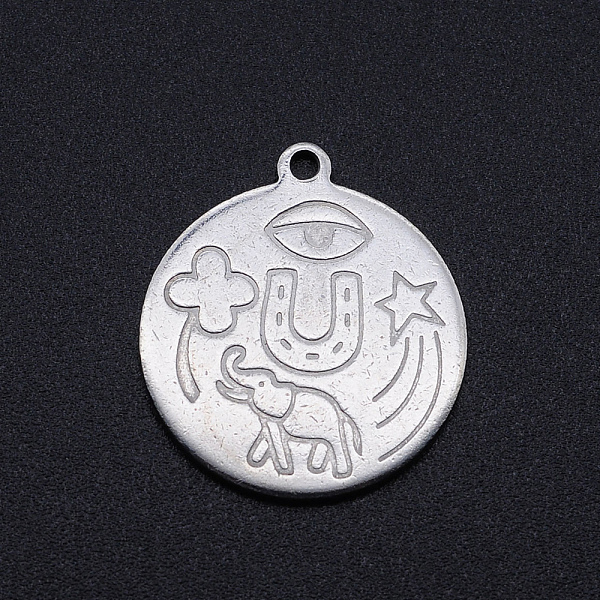 PandaHall 201 Stainless Steel Pendants, Flat Round with Children Painting, Stainless Steel Color, 22.5x20x1mm, Hole: 1.6mm 201 Stainless...
PandaHall 201 Stainless Steel Pendants, Flat Round with Children Painting, Stainless Steel Color, 22.5x20x1mm, Hole: 1.6mm 201 Stainless...
