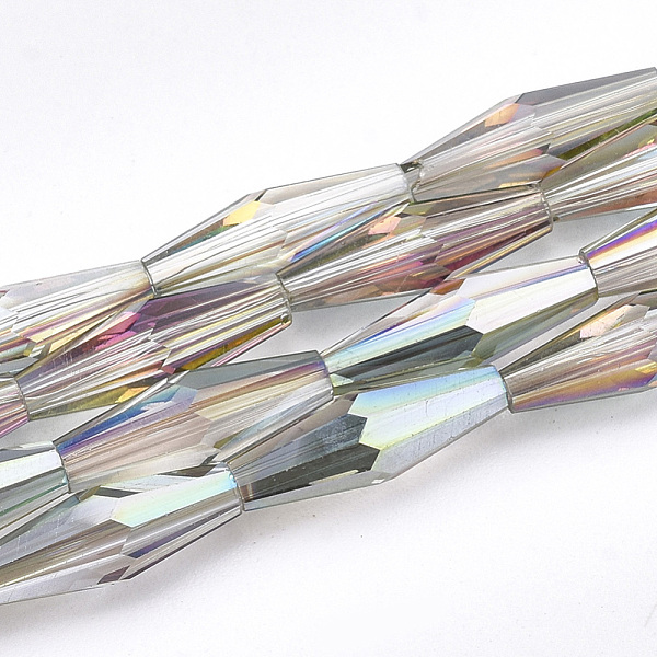 PandaHall Electroplated Glass Beads Strands, AB Color Plated, Faceted, Oval, Colorful, 12.5x4mm, Hole: 0.8mm, about 60pcs/strand, 28.74 inch...
PandaHall Electroplated Glass Beads Strands, AB Color Plated, Faceted, Oval, Colorful, 12.5x4mm, Hole: 0.8mm, about 60pcs/strand, 28.74 inch...