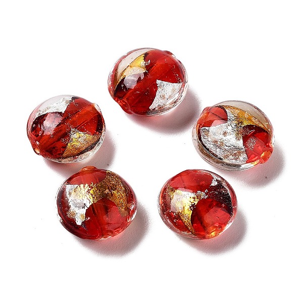 PandaHall Handmade Lampwork Beads, with Gold Foil, Oval, Dark Red, 11~12x11.5~12.5x7~7.5mm, Hole: 2mm Lampwork Oval
PandaHall Handmade Lampwork Beads, with Gold Foil, Oval, Dark Red, 11~12x11.5~12.5x7~7.5mm, Hole: 2mm Lampwork Oval