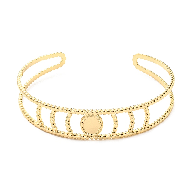 PandaHall 304 Stainless Steel Oval Open Cuff Bangle for Women, Real 14K Gold Plated, Inner Diameter: 2x2-3/8 inch(4.95x5.95cm) 304 Stainless...
PandaHall 304 Stainless Steel Oval Open Cuff Bangle for Women, Real 14K Gold Plated, Inner Diameter: 2x2-3/8 inch(4.95x5.95cm) 304 Stainless...