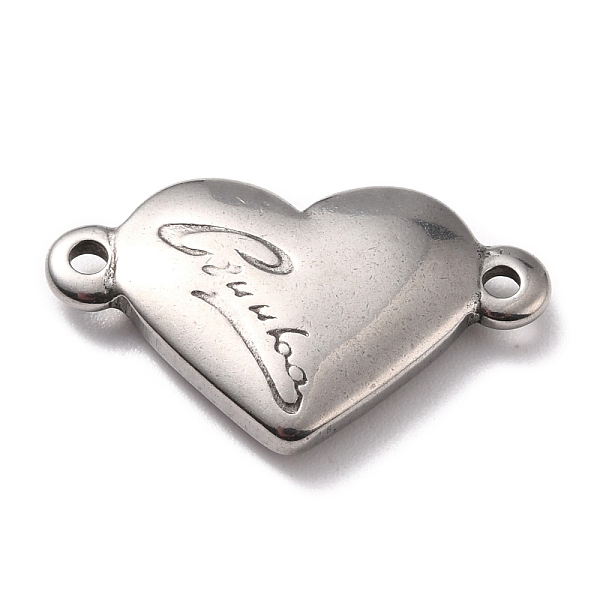 PandaHall 304 Stainless Steel Links Connectors, Heart, Stainless Steel Color, 12.5x25.5x4mm, Hole: 1.8mm 304 Stainless Steel Heart
PandaHall 304 Stainless Steel Links Connectors, Heart, Stainless Steel Color, 12.5x25.5x4mm, Hole: 1.8mm 304 Stainless Steel Heart