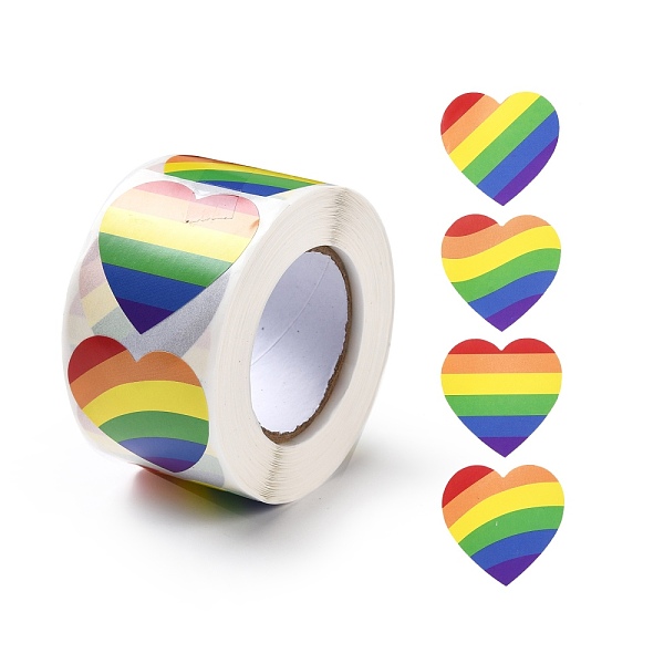 PandaHall Heart Roll Stickers, Self-Adhesive Paper Gift Tag Stickers, for Party, Decorative Presents, Colorful, Rainbow Pattern, 38x38x0.1mm...
PandaHall Heart Roll Stickers, Self-Adhesive Paper Gift Tag Stickers, for Party, Decorative Presents, Colorful, Rainbow Pattern, 38x38x0.1mm...