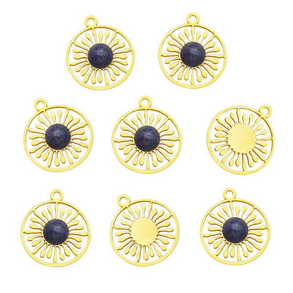 PandaHall 201 Stainless Steel Pendants, with Natural Lapis Lazuli, Flat Round, Golden, 18.5x16x4mm, Hole: 1.6mm 202 Stainless Steel Flat...
PandaHall 201 Stainless Steel Pendants, with Natural Lapis Lazuli, Flat Round, Golden, 18.5x16x4mm, Hole: 1.6mm 202 Stainless Steel Flat...