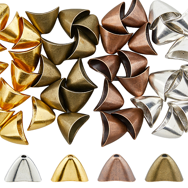 PandaHall DICOSMETIC 40Pcs 4 Colors Triangle Apetalous End Caps Bead Cone Caps Tibetan Style Bead Cones Alloy Earring Cones Bead Stopper...
PandaHall DICOSMETIC 40Pcs 4 Colors Triangle Apetalous End Caps Bead Cone Caps Tibetan Style Bead Cones Alloy Earring Cones Bead Stopper...