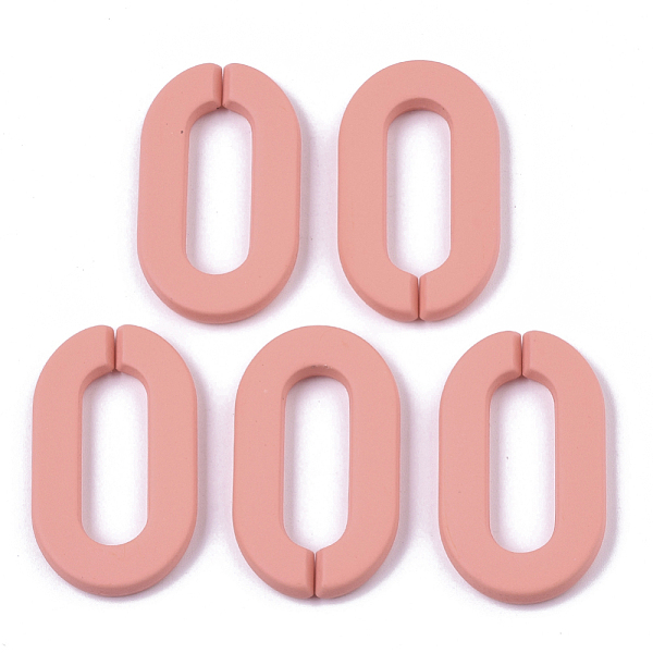 PandaHall Opaque Spray Painted Acrylic Linking Rings, Quick Link Connectors, for Cable Chains Making, Unwelded, Oval, Coral, 36x21x4mm..., Red
PandaHall Opaque Spray Painted Acrylic Linking Rings, Quick Link Connectors, for Cable Chains Making, Unwelded, Oval, Coral, 36x21x4mm..., Red