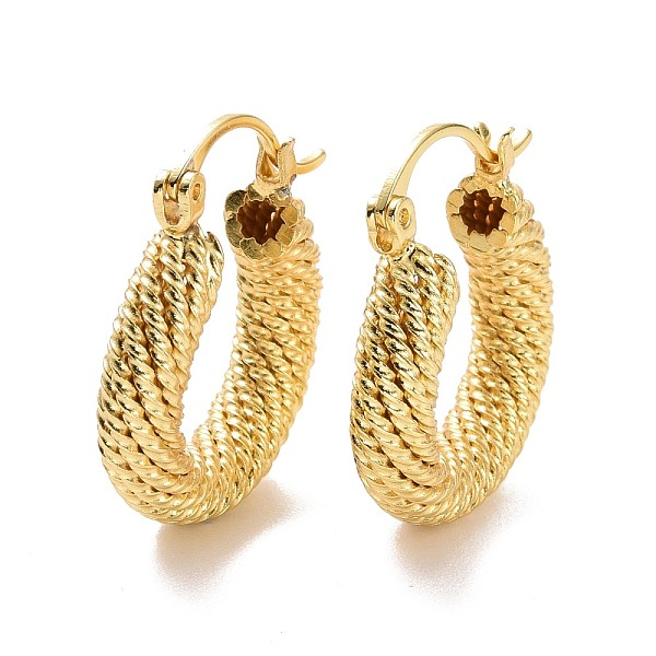PandaHall Brass Chunky Hoop Earrings for Women, Cadmium Free & Lead Free, Light Gold, 23x19.5x15mm, Pin: 0.9mm Brass Round
PandaHall Brass Chunky Hoop Earrings for Women, Cadmium Free & Lead Free, Light Gold, 23x19.5x15mm, Pin: 0.9mm Brass Round
