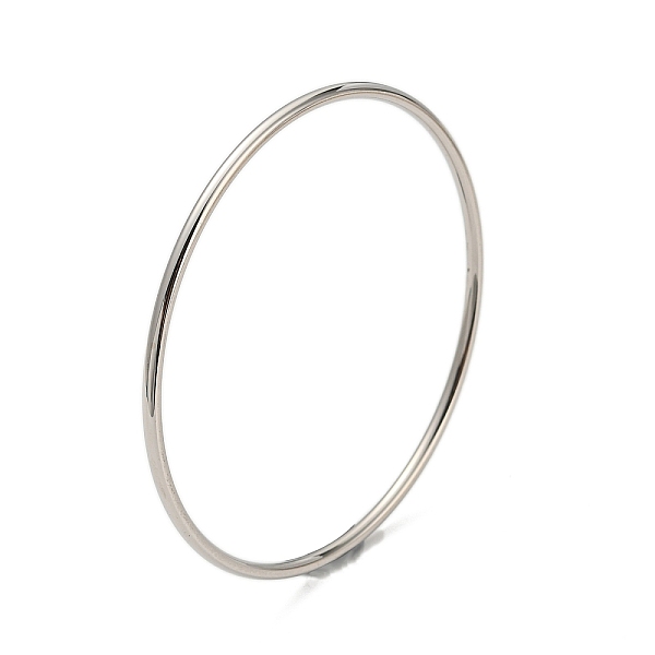 PandaHall 304 Stainless Steel Simple Plain Bangle for Women, Stainless Steel Color, 0.2cm, Inner Diameter: 2-1/8 inch(5.5cm) 304 Stainless...
PandaHall 304 Stainless Steel Simple Plain Bangle for Women, Stainless Steel Color, 0.2cm, Inner Diameter: 2-1/8 inch(5.5cm) 304 Stainless...